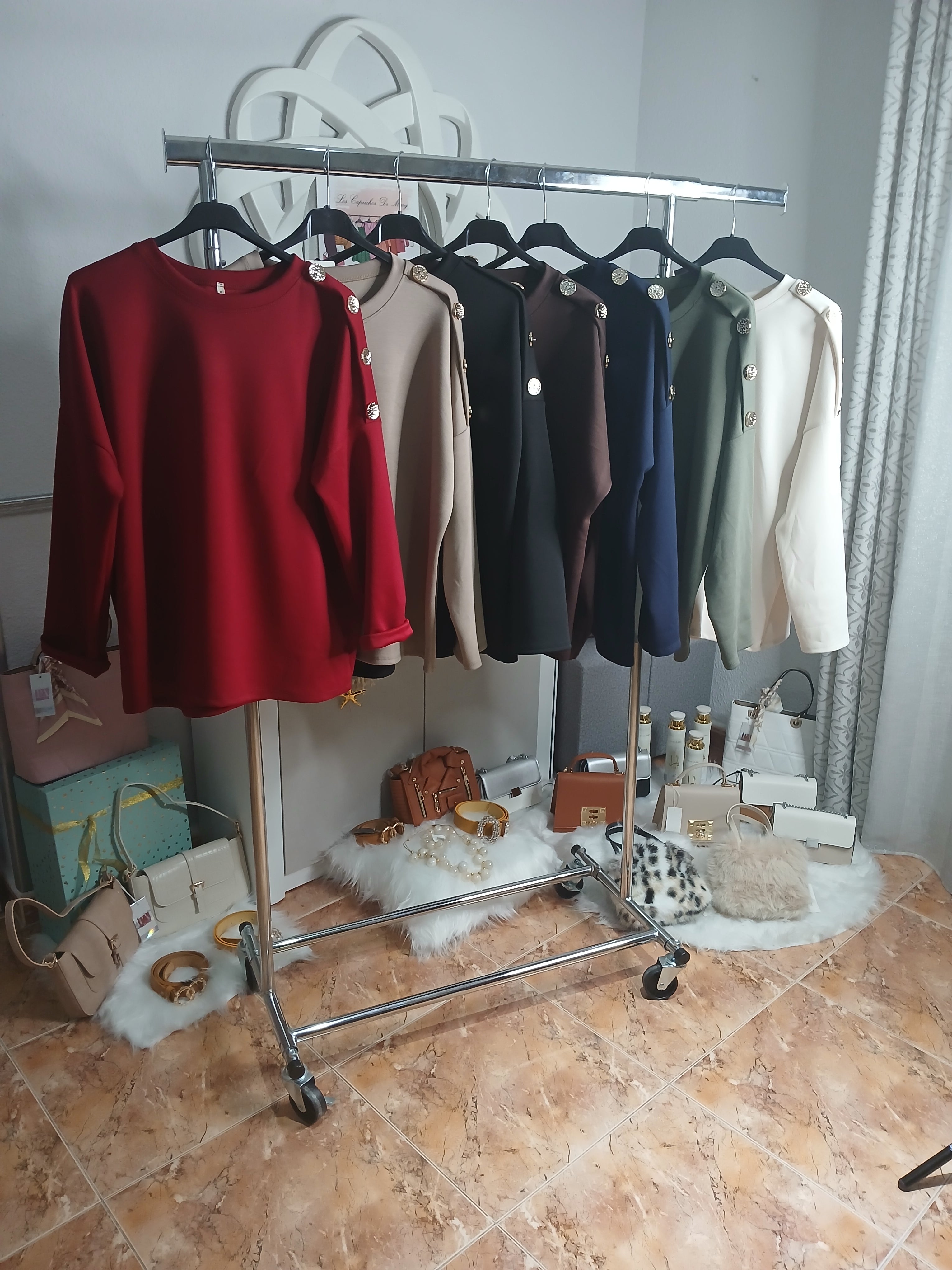 SUDADERA BOTONES