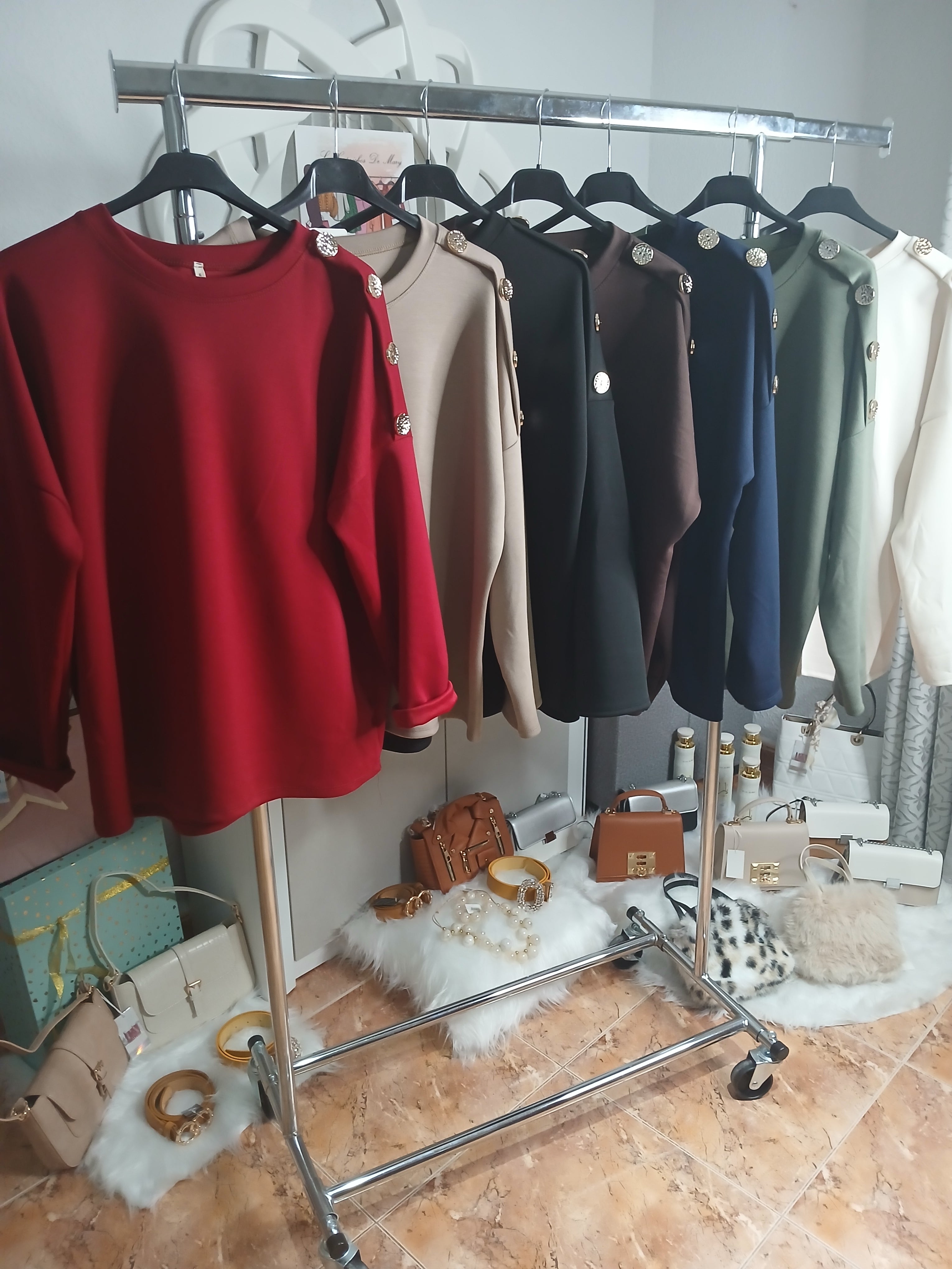 SUDADERA BOTONES