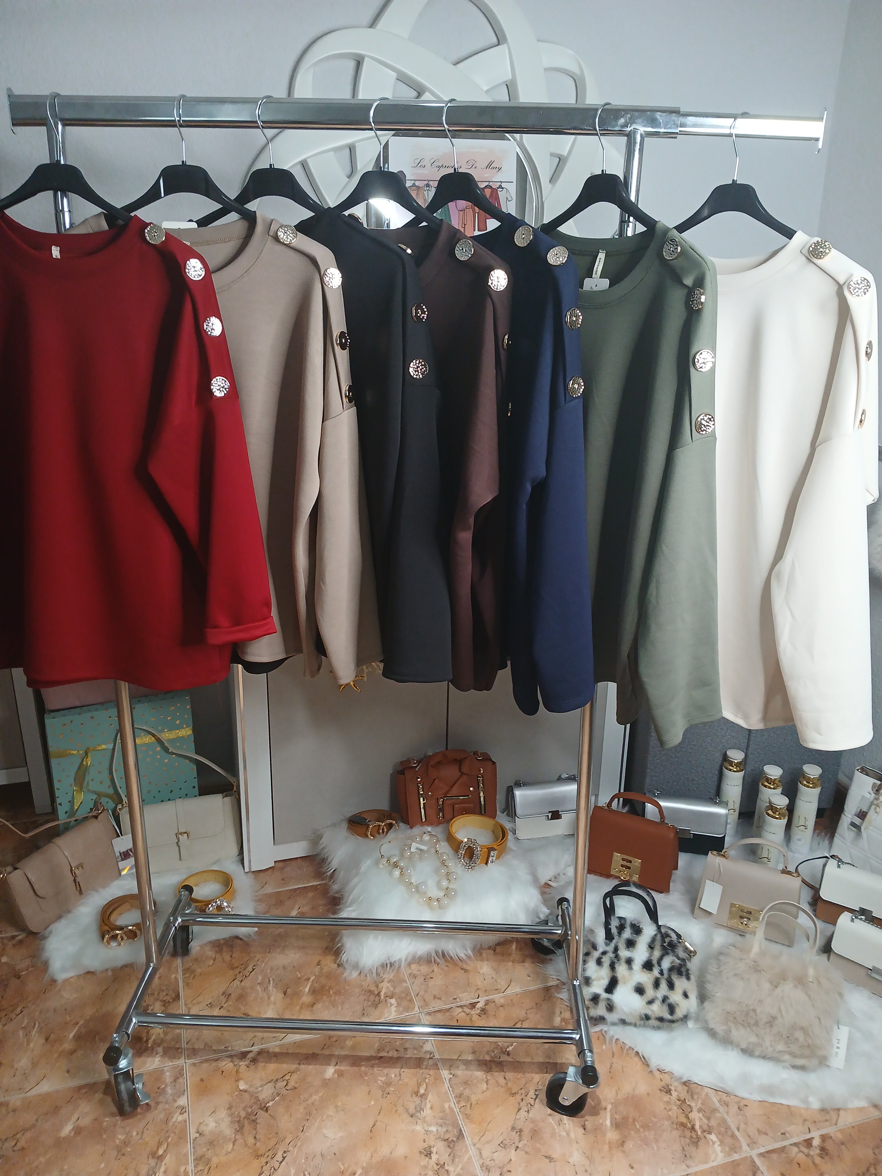 SUDADERA BOTONES