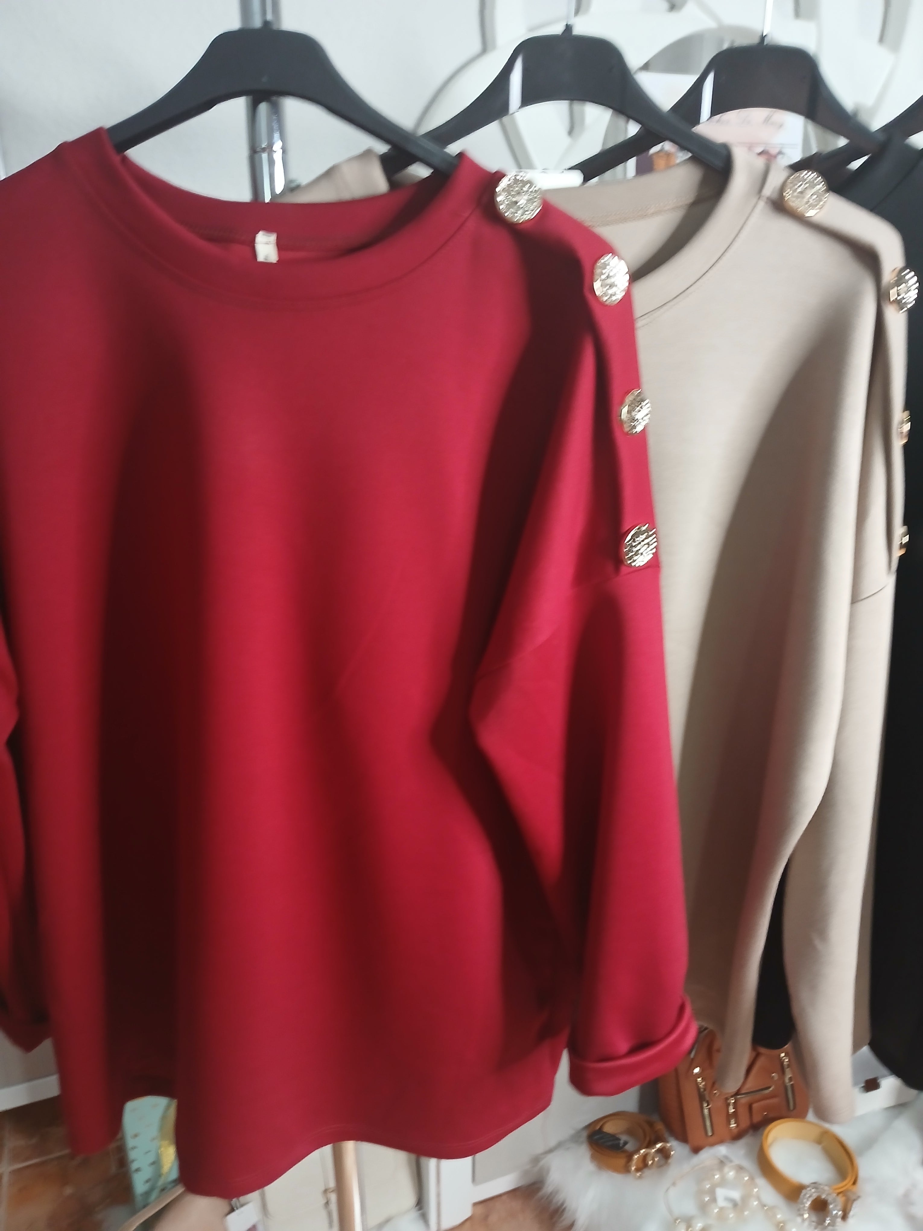 SUDADERA BOTONES