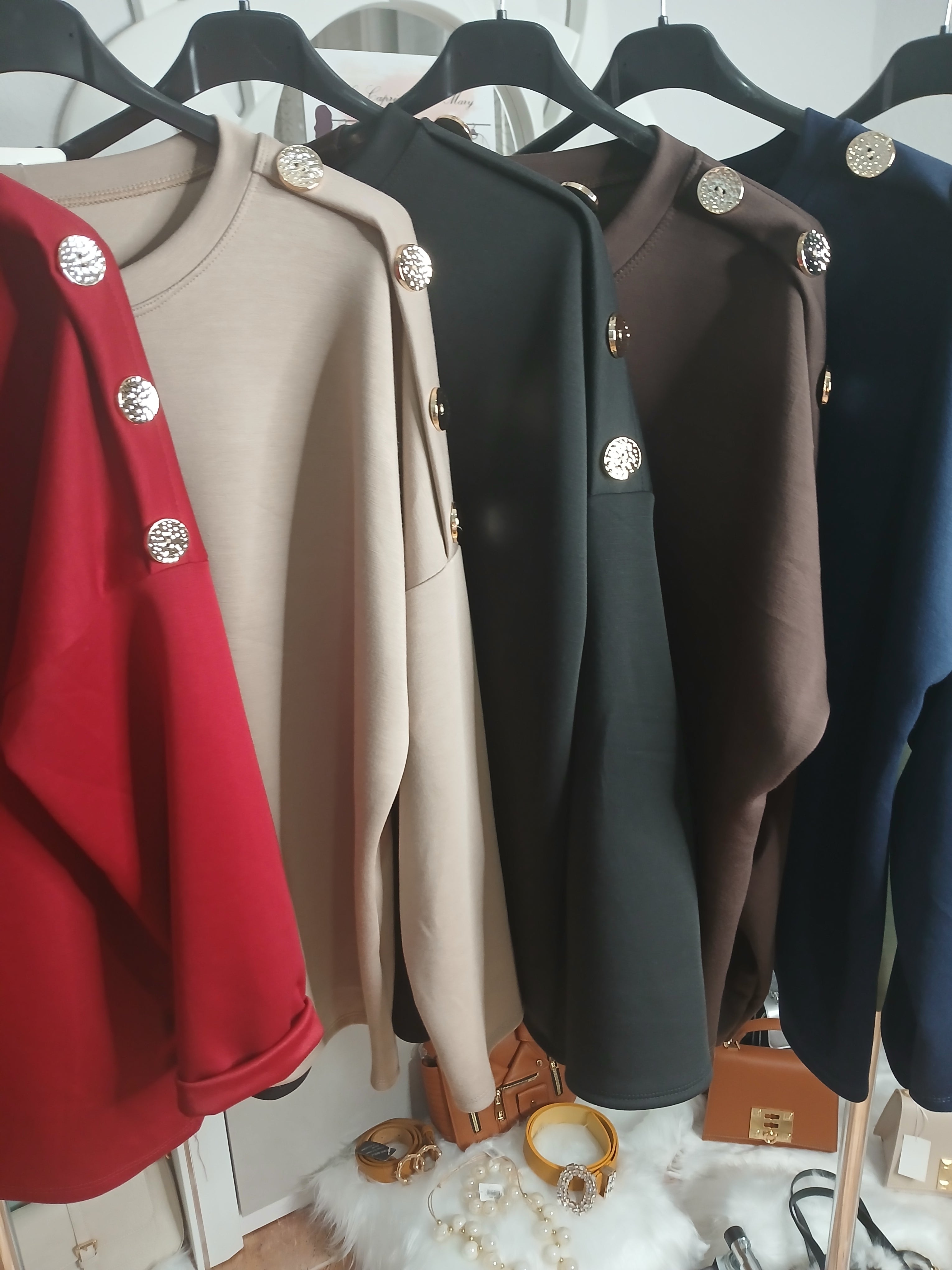 SUDADERA BOTONES