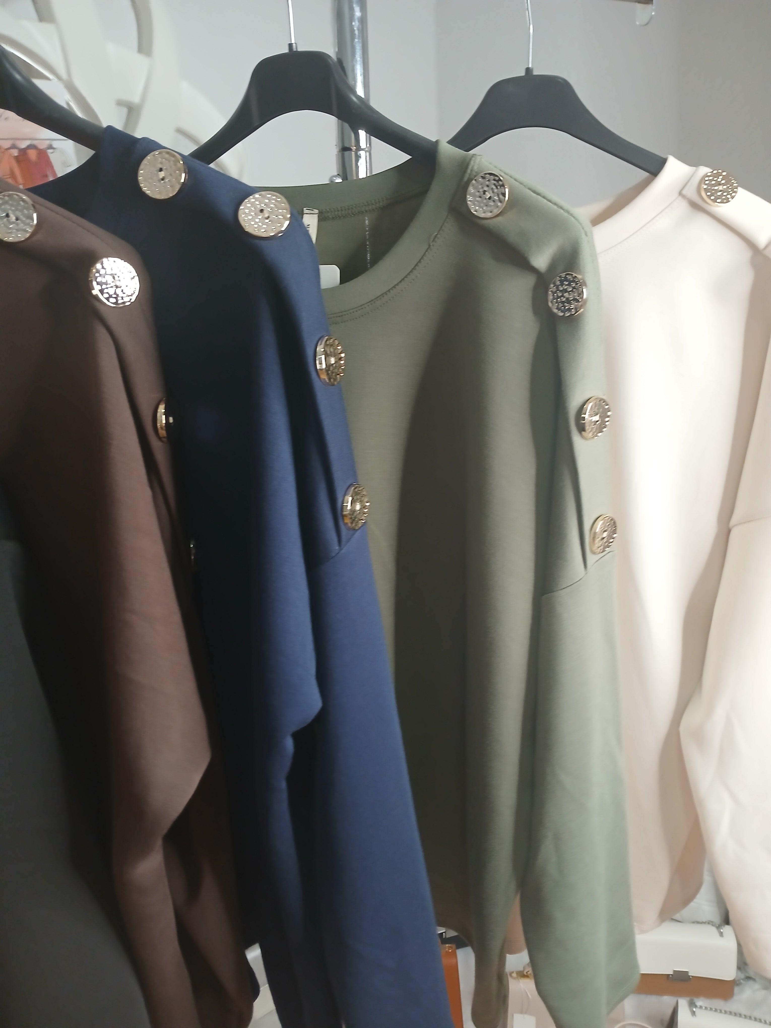 SUDADERA BOTONES