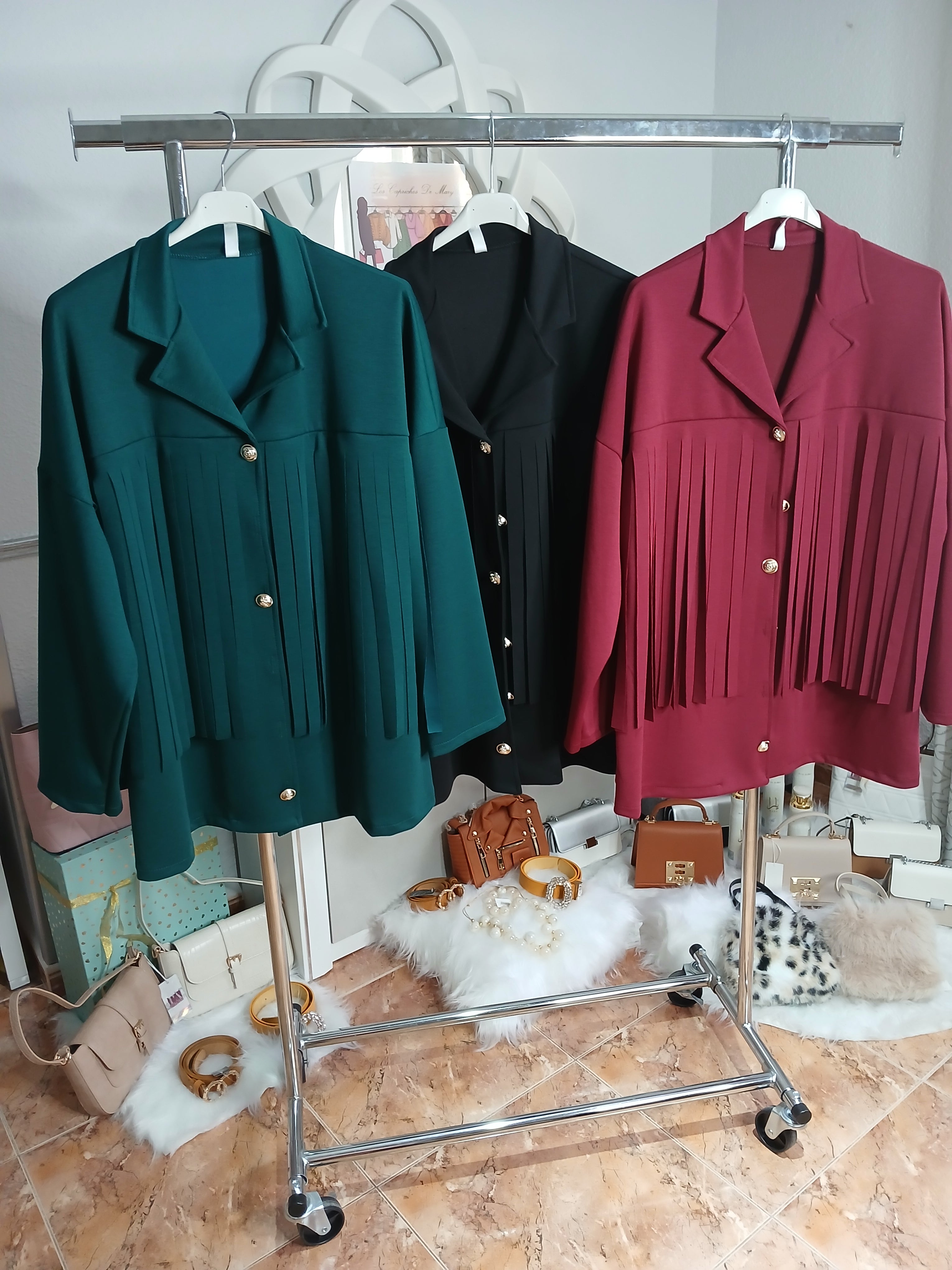 CHAQUETA ANTELINA FLECOS