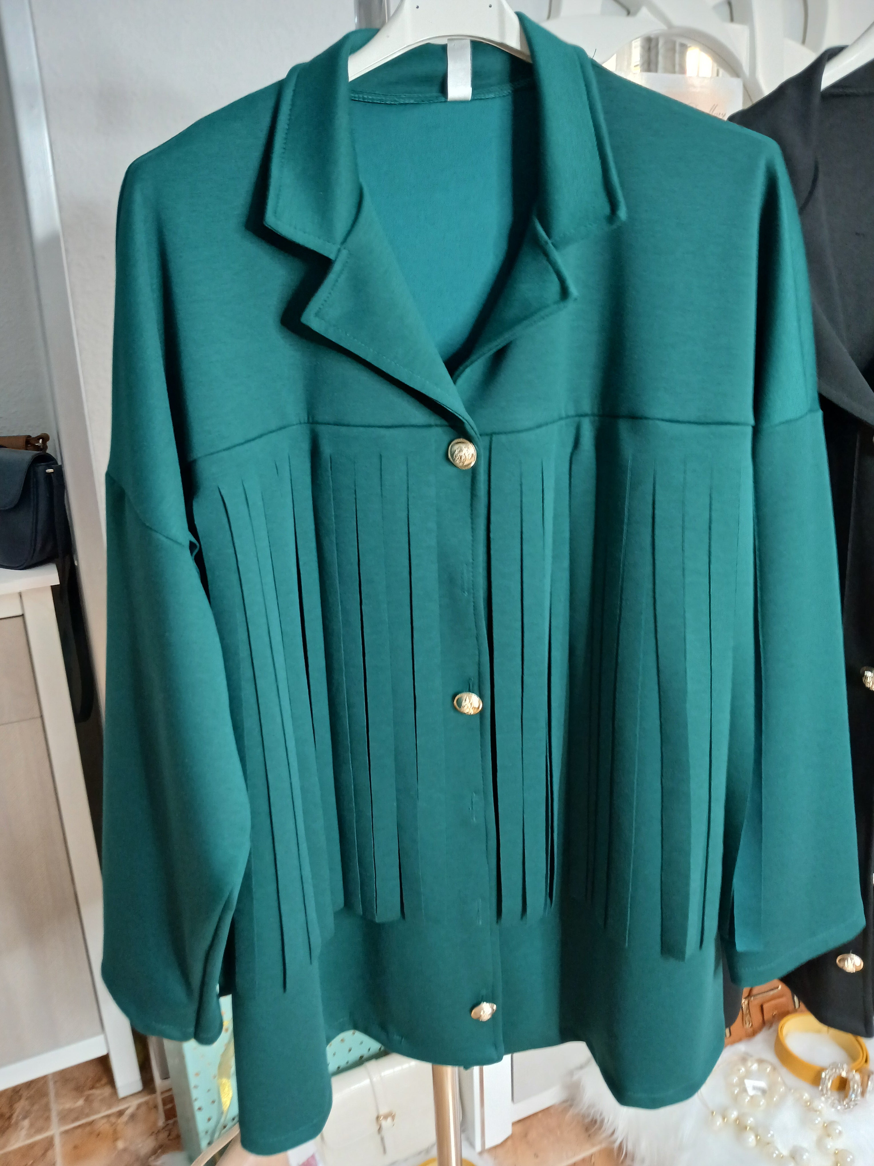 CHAQUETA ANTELINA FLECOS