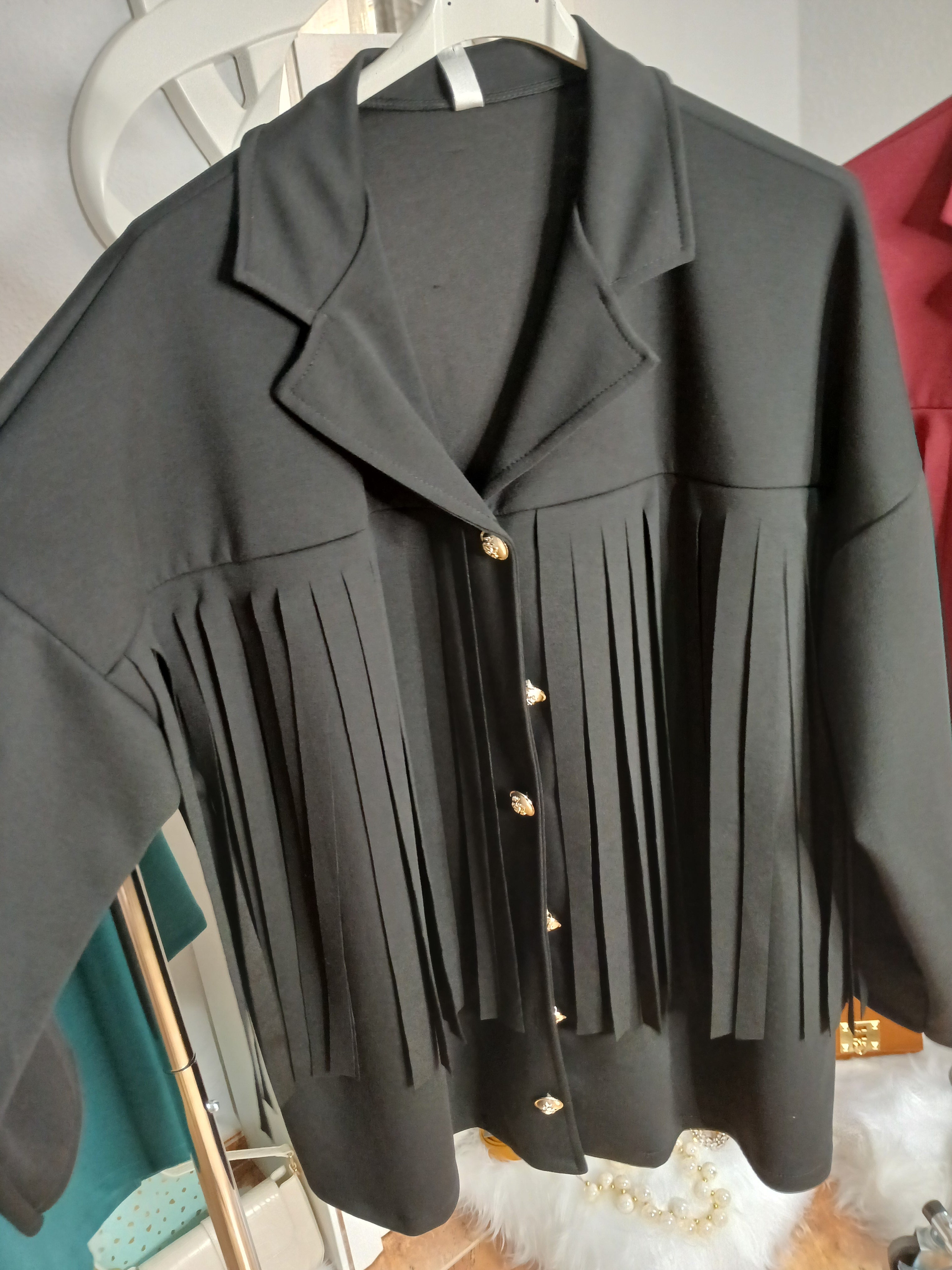 CHAQUETA ANTELINA FLECOS