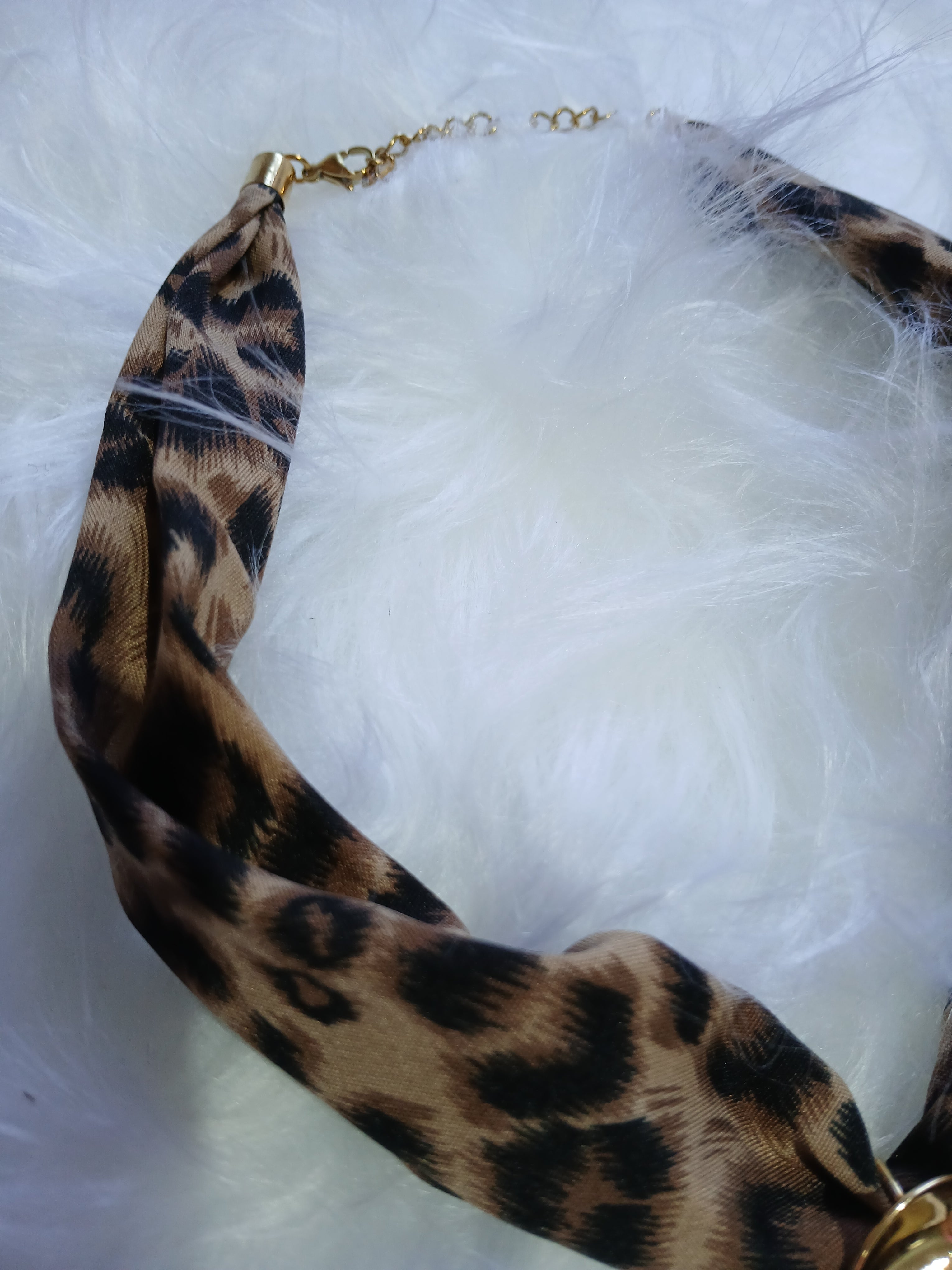 COLGANTE CORAZON ANIMAL PRINT