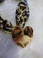 COLGANTE CORAZON ANIMAL PRINT