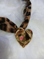 COLGANTE CORAZON ANIMAL PRINT