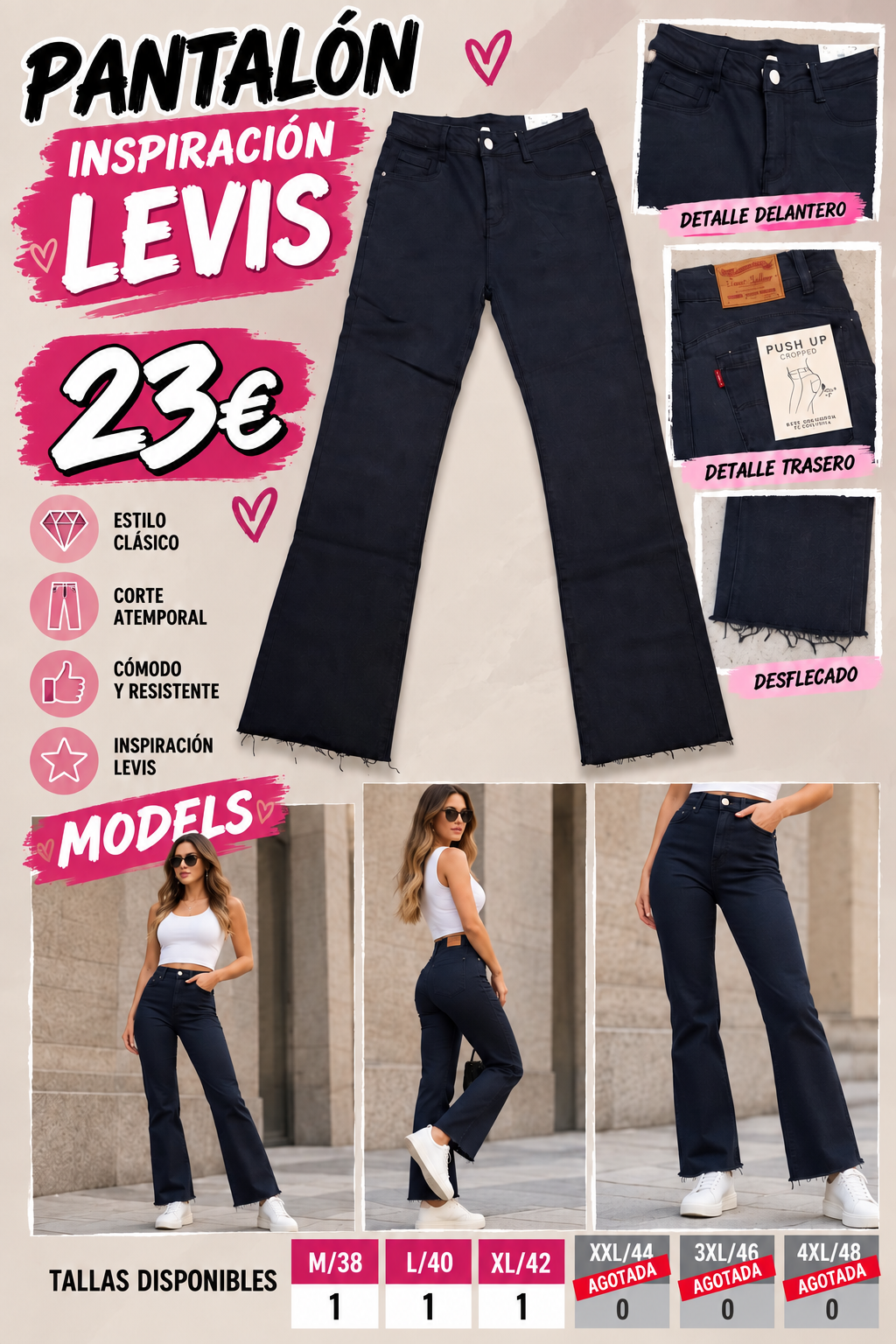 Pantalón inspiración Levis