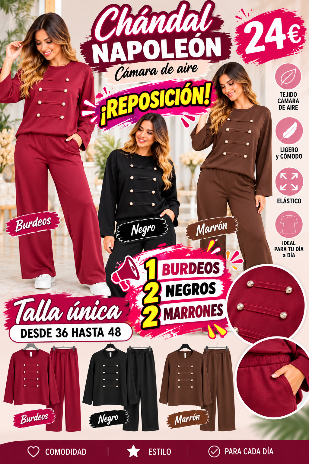 CONJUNTO CHANDAL NAPOLEÓN CAMISETA