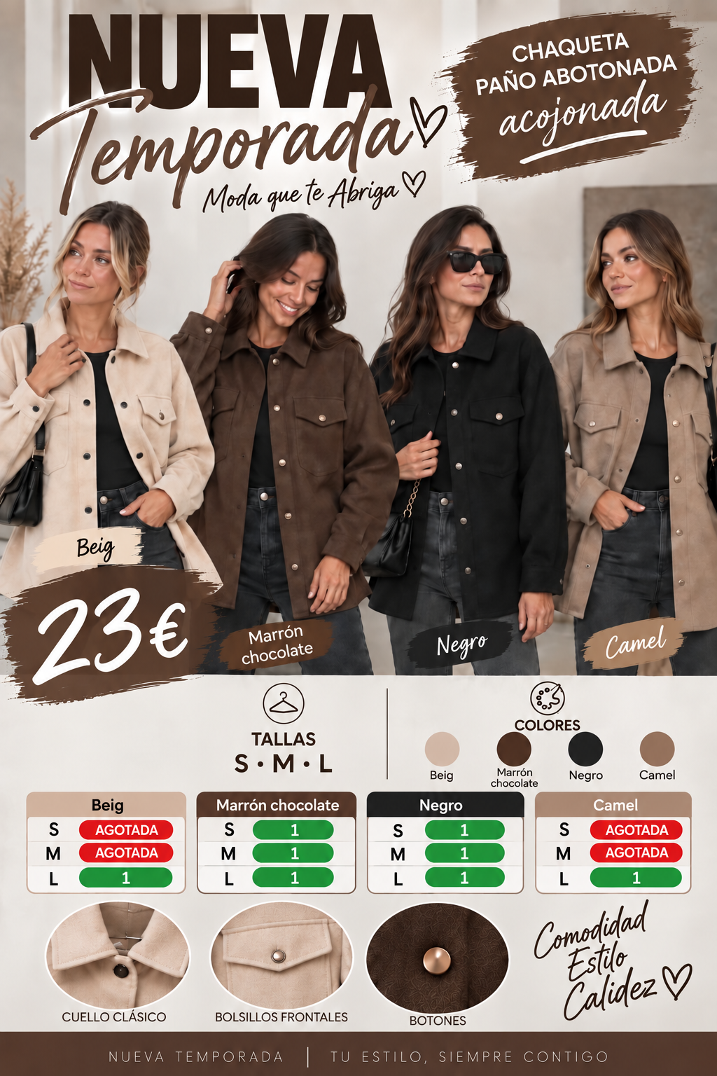 Chaqueta paño
