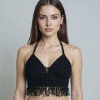 Top Negro Crochet