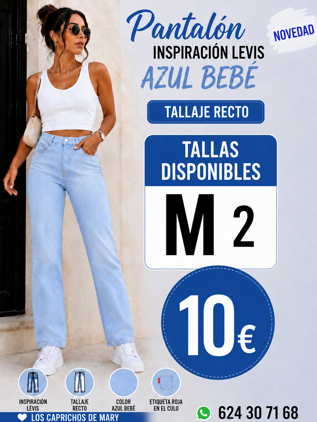 Pantalon inspiración levis