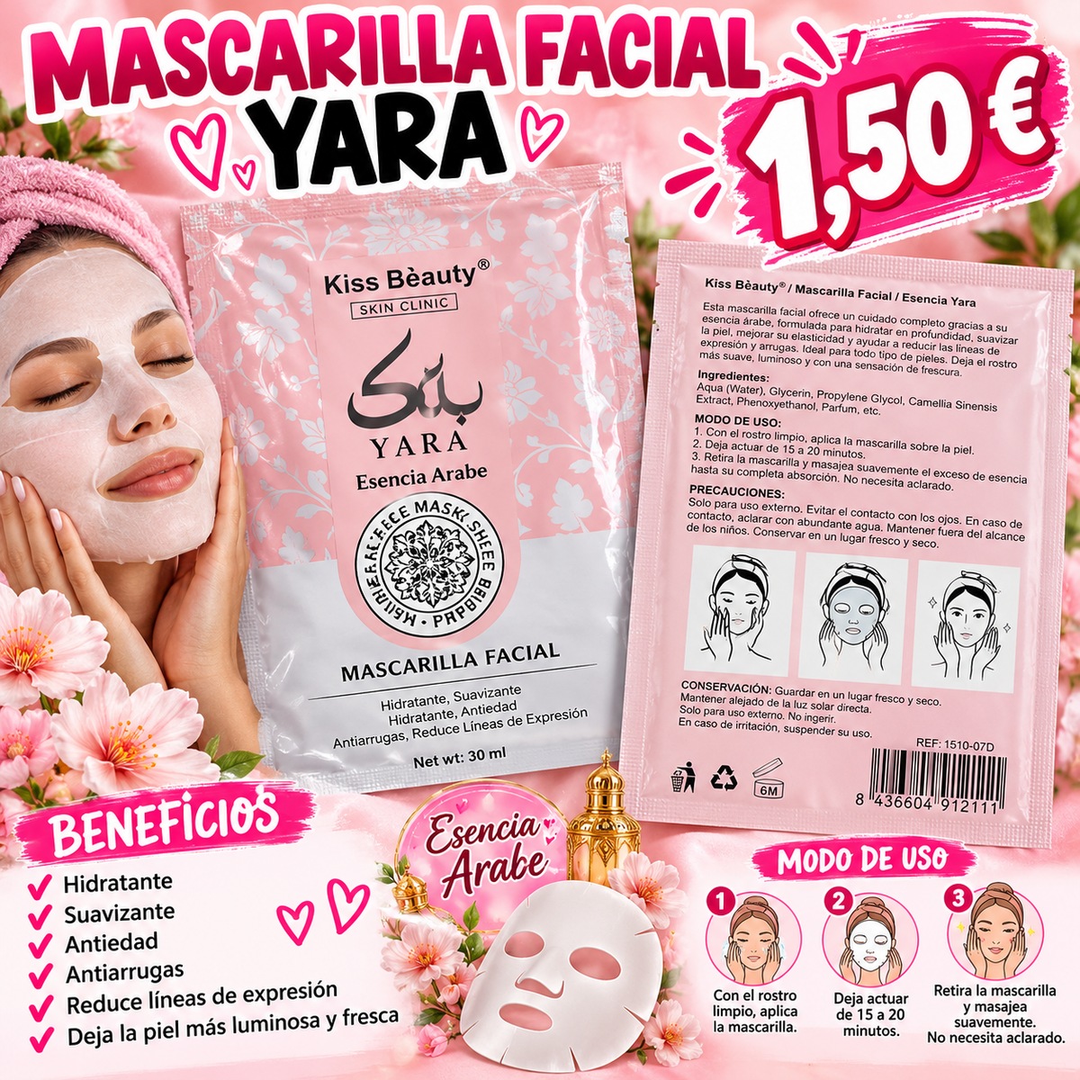 Mascarilla cara yara