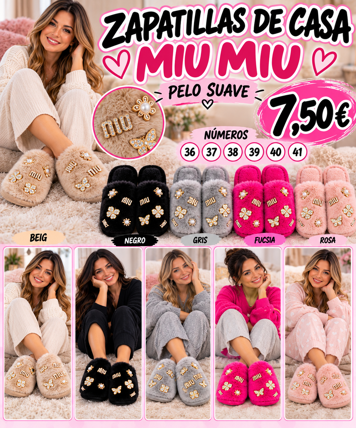 Zapatillas casa miu miu