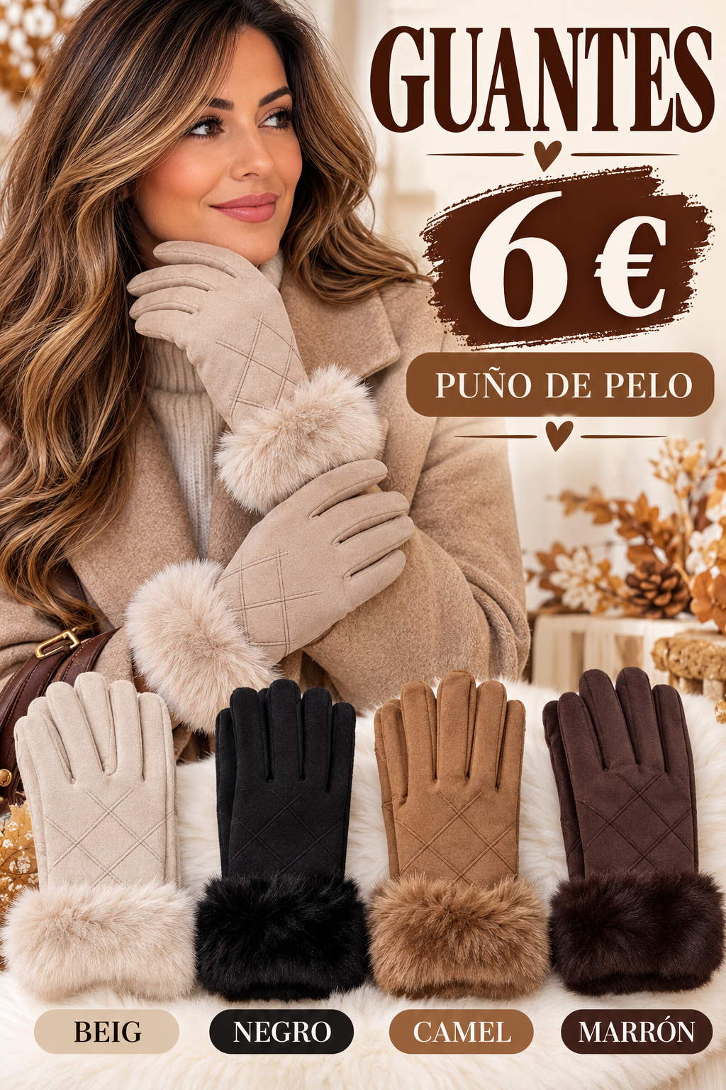 Guantes terciopelo